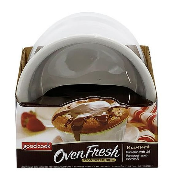 Ramequin avec couvercle Oven FreshMD de Good Cook en grès 14 oz