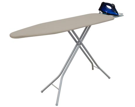 4-Leg Steel Mesh Top Adjustable Ironing Board, Mesh top, with 100% cotton cover and foam pad. Adjustable height up to 93.5cm. - Walmart.ca
