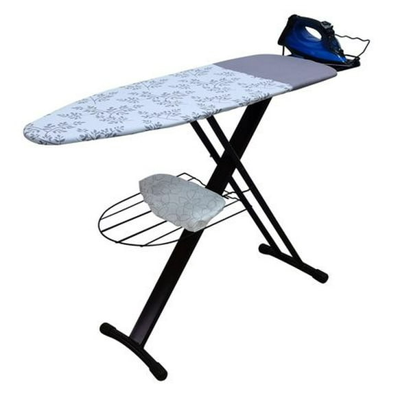 PREMIUM IRONBOARD, 14‘’x46''Ironing Board with clothes hanger,Iron rest,Strong Legs.