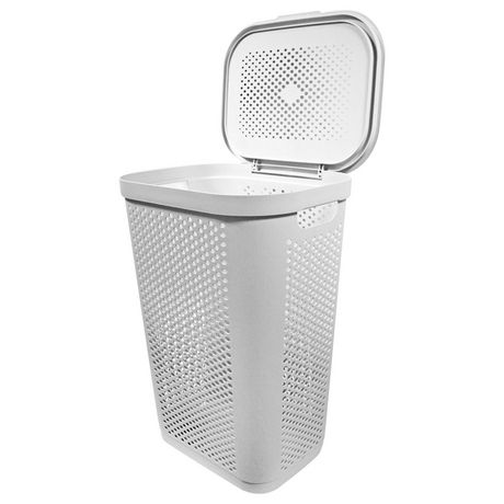 Modern Homes 60L Laundry Hamper White | Walmart Canada