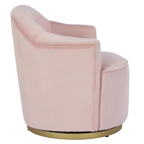 Little Seeds Monarch Hill Haven Swivel Lounge Accent Chair, Light Pink