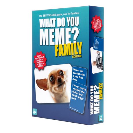 What Do You Meme? Family Edition Card Game Blue
