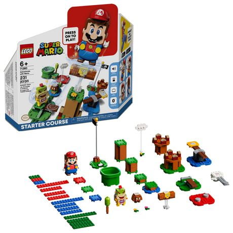 LEGO Super Mario Adventures with Mario Starter Course 71360 Toy Building Kit, Includes 231 Pieces, ages 6+