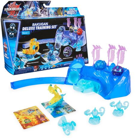 Bakugan Deluxe Training Set with Special Attack Mantid, Dragonoid, and Octogan