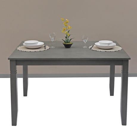 K-Living Solid Wood Nellie Dining Table in Grey