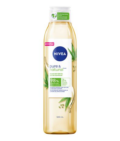 Nivea Pure & Natural Organic Hemp Seed Oil Body Wash | Walmart Canada