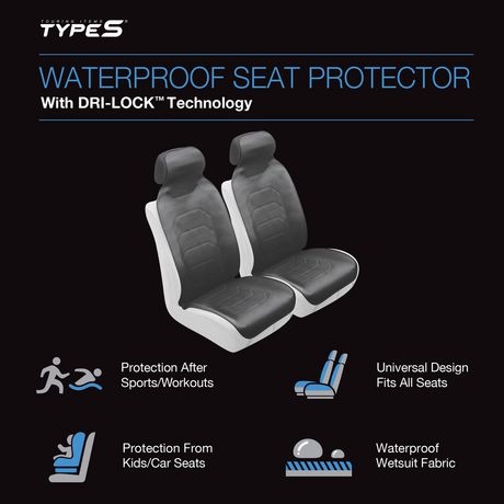 TYPE S Waterproof Seat Protector with 