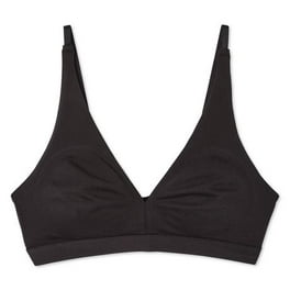 Warners Women's Plus-Size Simply Perfect Easy Sized No Bulge Wirefree Bra,  Black, Medium 