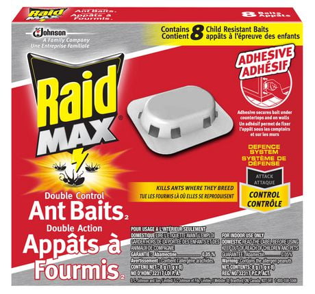 Raid Max Double Control Adhesive Ant Baits | Walmart Canada