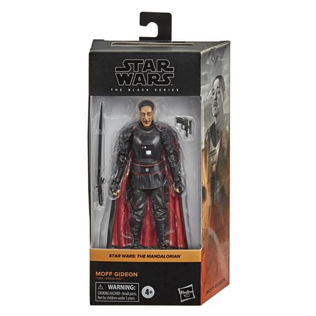 Star Wars The Black Series Moff Gideon Toy 6-Inch Scale The Mandalorian Collectible Action Figure, Toys For Kids Ages 4 and Up