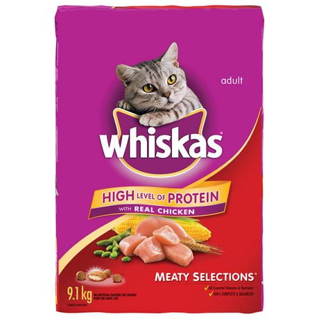 Whiskas Meaty Selections with Real Chicken, Dry CAT Food ...