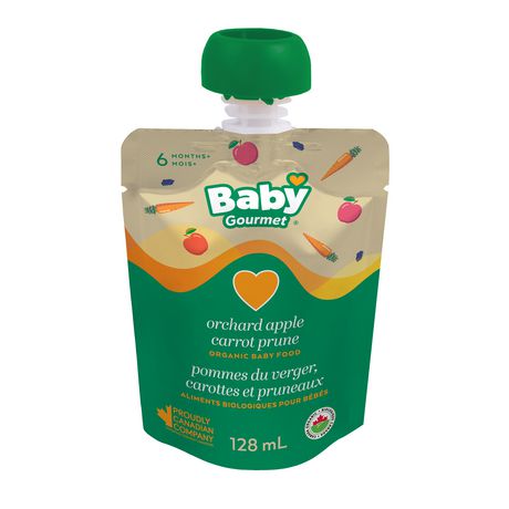 Baby Gourmet Pommes Du Verger Carottes Et Pruneaux Aliments Biologique Pour Bebes Walmart Canada