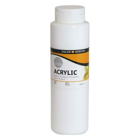 Peinture acrylique blanche, 750 ml