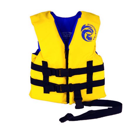 RhinoMaster Kids Life Vest for Watersports (yellow) - Boating, Tubing ...