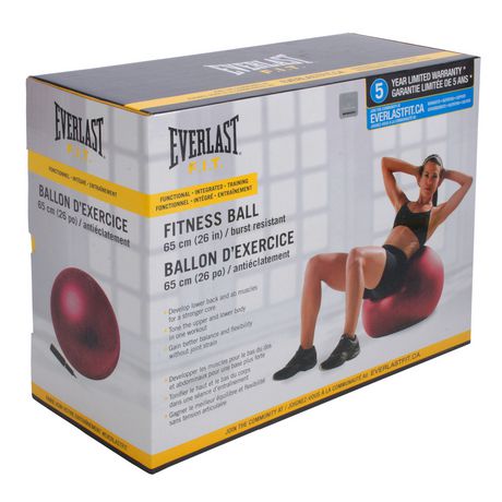 Everlast 65cm Burst Resistant Fitness Ball | Walmart Canada