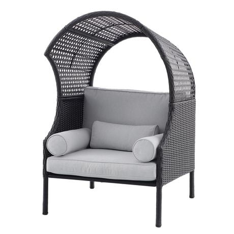 Royal Garden Steel & Wicker Patio Egg Chair