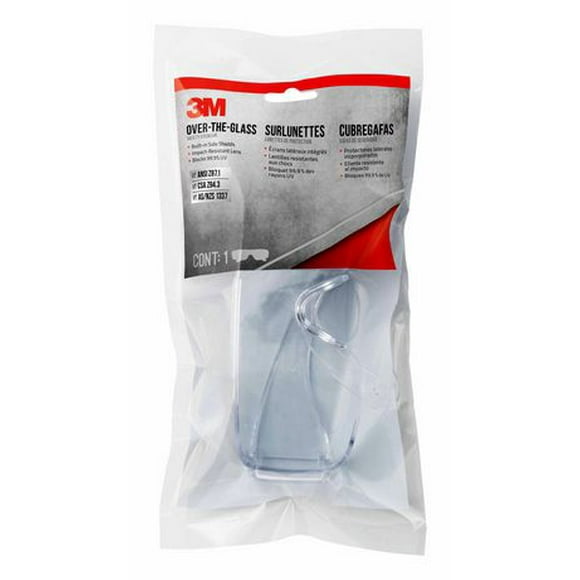 3M™ Over-The-Glass Safety Eyewear 47110H1-DC, Clear Frame, Clear Lens