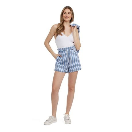 Mexx Women’s Linen Look Striped Short, Sizes: xs-xl