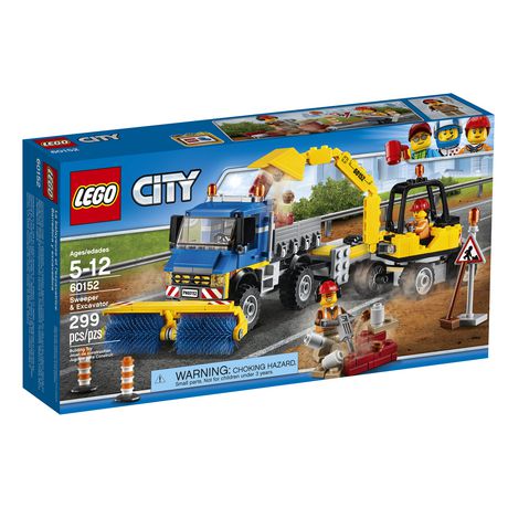 lego city excavator and truck