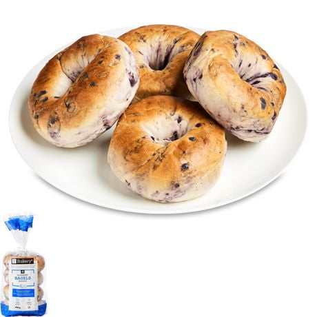 Bakery2 Blueberry Bagels, 4 bagels, 452 g