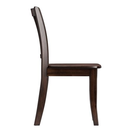 Corliving Dillon Curved Vertical Slat, Solid Wood Dining Chairs Canada