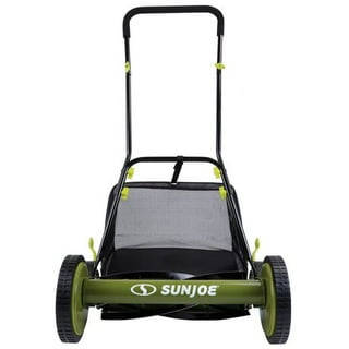 Greenworks 16-Inch Reel Lawn Mower with Grass Catcher 25052,Black