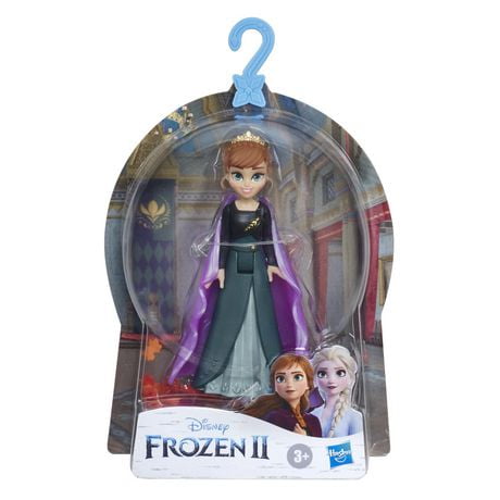 Disney La Reine des neiges, Reine Anna, petite poupée avec cape inspirée de La Reine des neiges 2