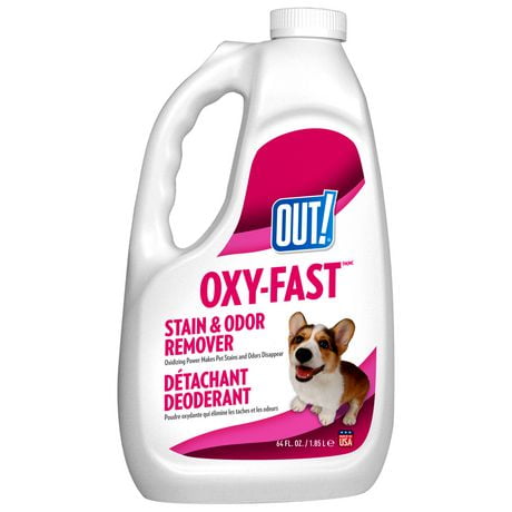 OUT! Oxy-Fast Stain & Odor Remover Dog Cleaner, 1.89 L | 64 oz
