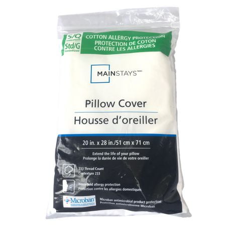 Mainstays Cotton Allergy Protection Pillow Cover Walmart Canada