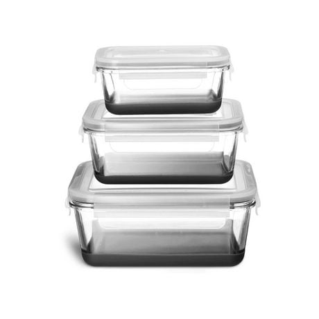 Glass Nesting Food Storage Containers – Black | Walmart Canada