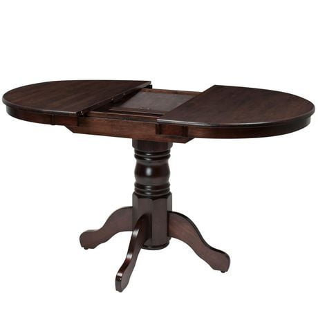 CorLiving Dillon Extending Oval Cappuccino Wood Pedestal