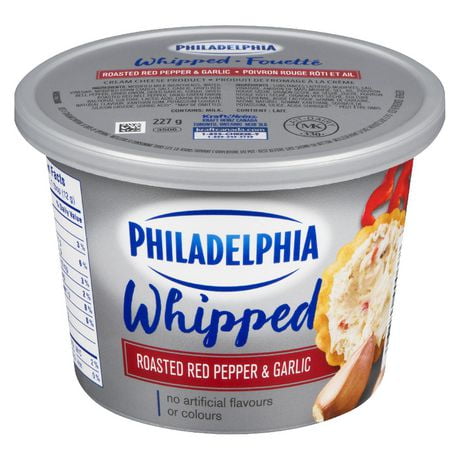 Philadelphia Whipped Roasted Red Pepper & Garlic Cream Cheese Product, 227g