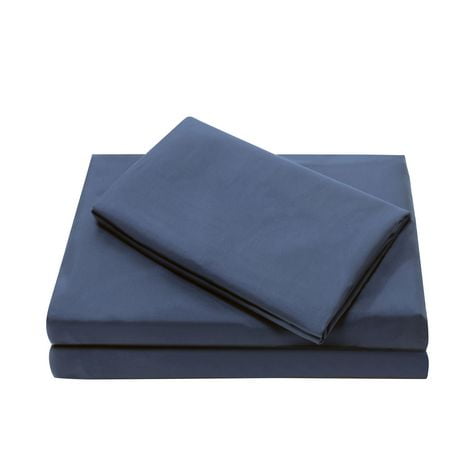 Ensemble de draps en microfibre doux et facile d'entretien Mainstays – Solide Tailles: 1 place, 2 places et grand lit