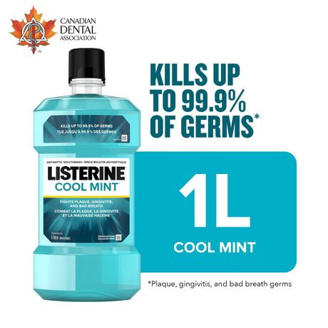 Rince-bouche antiseptique Listerine Cool Mint 1 litre