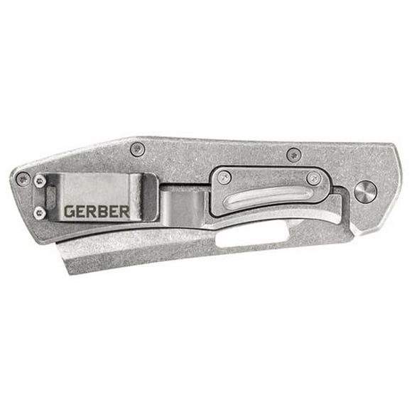 Gerber Flatiron Knife, Clever blade folds
