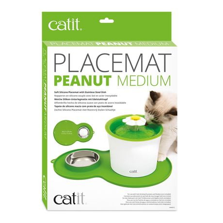 UPC 022517440124 product image for Catit Peanut Placemat, Green Green 44.5 X 29 Cm | upcitemdb.com