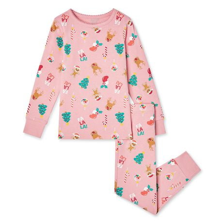 George Toddler Girls' Cotton Pajamas 2-Piece Set | Walmart Canada