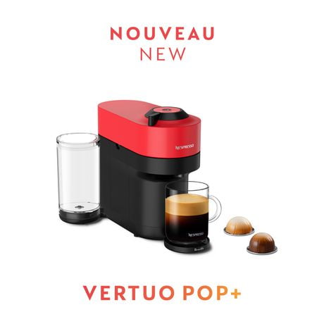 Nespresso Vertuo Pop+ Coffee Machine by Breville, Spicy Red