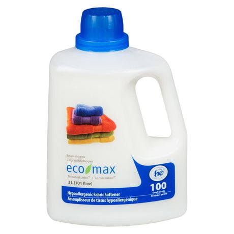 Eco-Max Hypoallergenic Fabric Softener, 3L, Fragrance-free