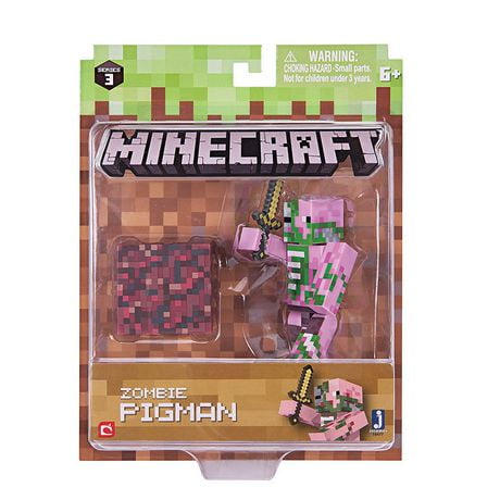 minecraft zombie pigman action figure