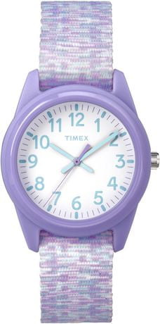 kid's digital 35mm double layer fabric strap watch