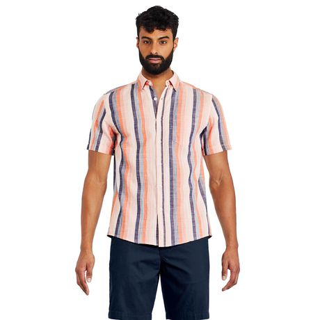 George Men's Short Sleeve Textured Shirt | Walmart Canada