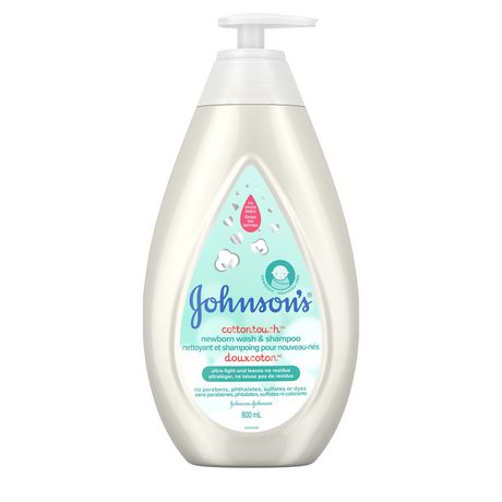 johnson's cottontouch newborn wash & shampoo