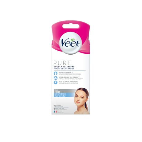 VEET®  Pure Cold Wax Strips for Face 20ct, 20ct