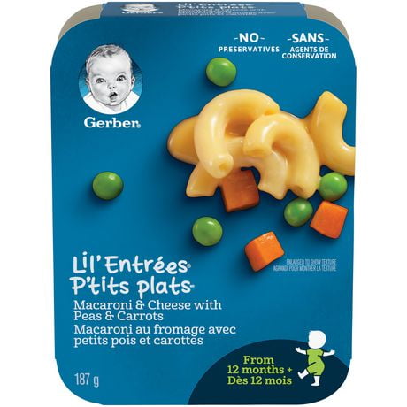 GERBER® LIL'ENTRÉES® Macaroni & Cheese with Peas & Carrots 187 g, 187 GR