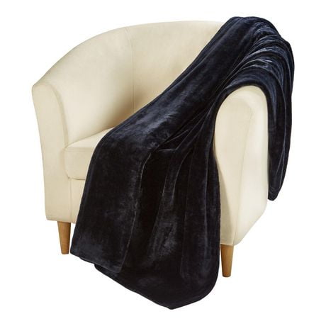 hometrends Plush Velvet Blanket, Size: Twin - King