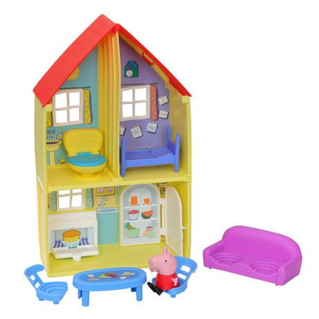 Peppa Pig Peppa’s Adventures Peppa’s Family House Playset, Includes Peppa Pig figure and 6 Fun Accessories, Preschool Toy for Ages 3 and Up, Ages 3 and up