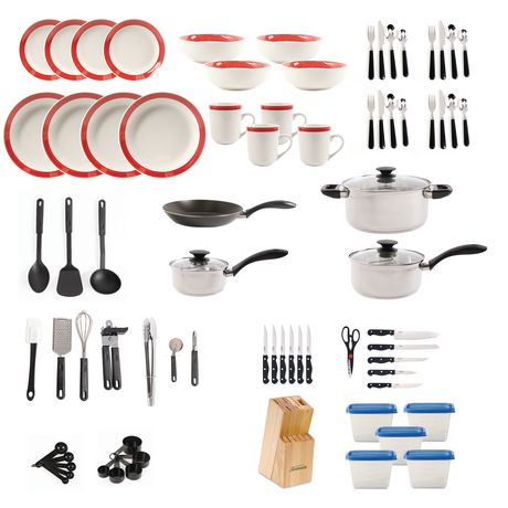  GIBSON  HOME Essential Total Kitchen  83 PIECE Combo Set  