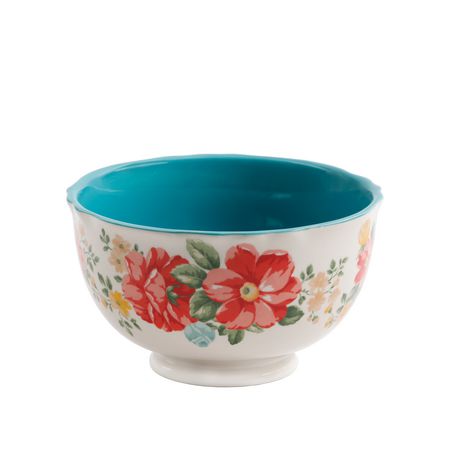 The Pioneer Woman Vintage Floral 6 Footed Bowl Set Set of 4
