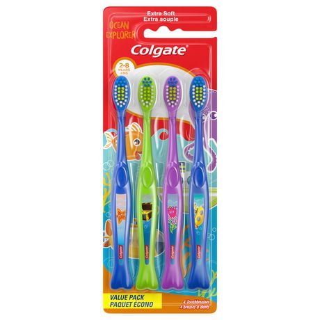 Colgate Kids Toothbrush Value Pack, Ocean Explorer 4pcs, 'Colgate Kids Ocean - 4 Pieces
